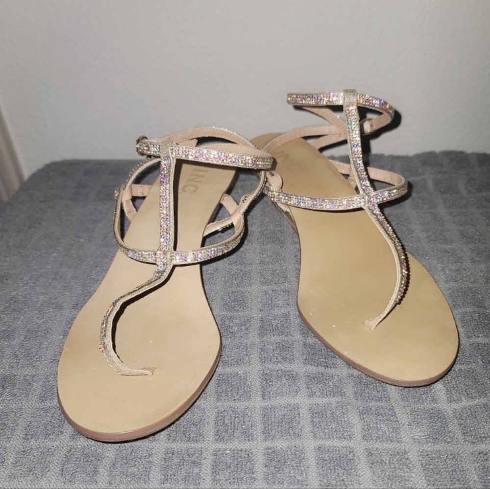 Rhinestones strappy sandals
